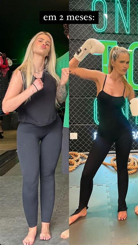 De macacão 'a vácuo', Yasmin Brunet mostra treino na academia .